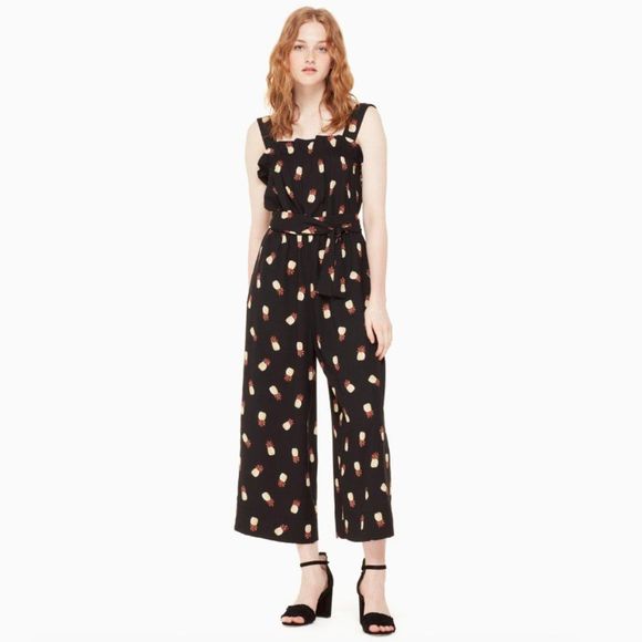 🎁 50% OFF Bundles 🎁 NWT Kate Spade Pineapple Jumpsuit - Picture 1 of 16